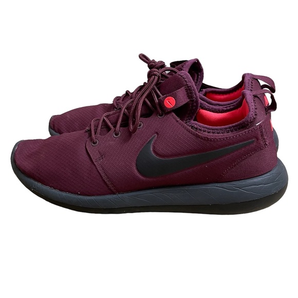 Nike Rosie 2 color Maroon with Orange neon lining inside. Men’s size 10. - Picture 3 of 10